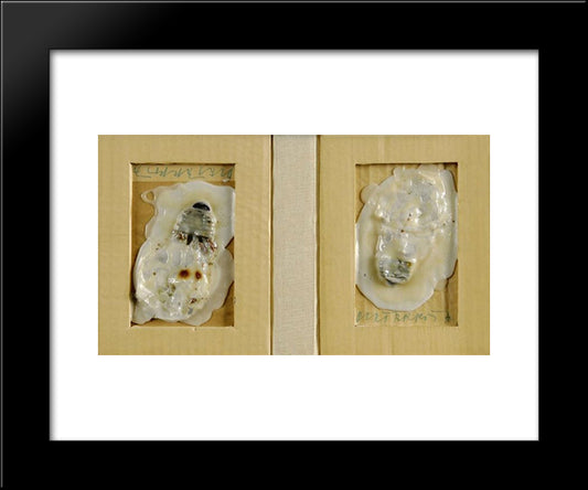 Snow 20x24 Black Modern Wood Framed Art Print Poster by Roth, Dieter