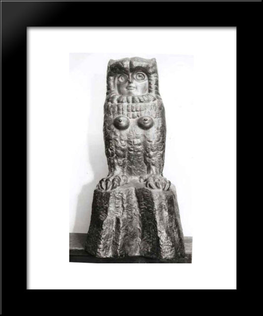 Chimera Of The Night 20x24 Black Modern Wood Framed Art Print Poster by Paciurea, Dimitrie