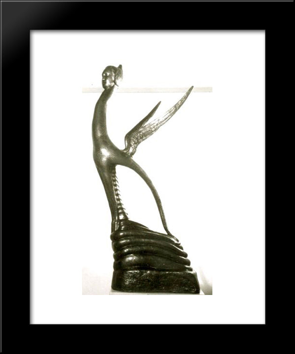 Chimera Of The Sky 20x24 Black Modern Wood Framed Art Print Poster by Paciurea, Dimitrie