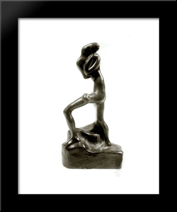 Woman Nude 20x24 Black Modern Wood Framed Art Print Poster by Paciurea, Dimitrie