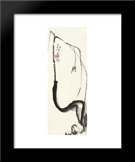 Cicada 20x24 Black Modern Wood Framed Art Print Poster by Yanyong, Ding