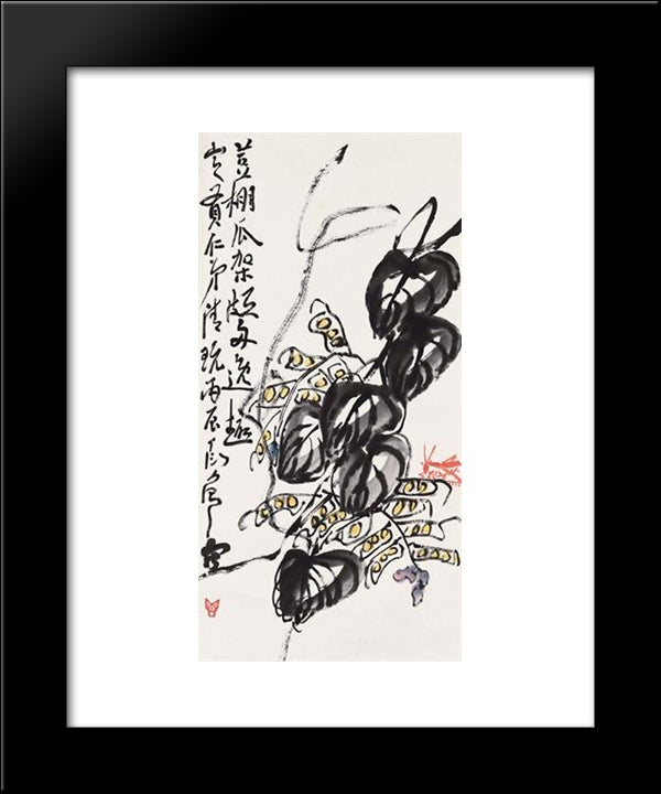 Idyllic Tranquility 20x24 Black Modern Wood Framed Art Print Poster by Yanyong, Ding