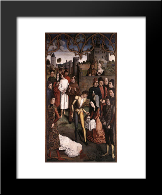 Justice Of The Emperor Otto The Execution Of The Innocent Count 20x24 Black Modern Wood Framed Art Print Poster by Bouts, Dirck