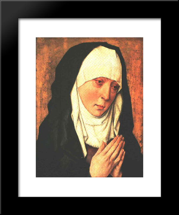 Mater Dolorosa 20x24 Black Modern Wood Framed Art Print Poster by Bouts, Dirck