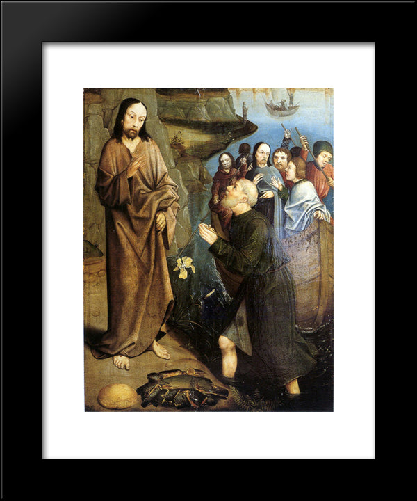 Third Appearance Of Christ 20x24 Black Modern Wood Framed Art Print Poster by Bouts, Dirck