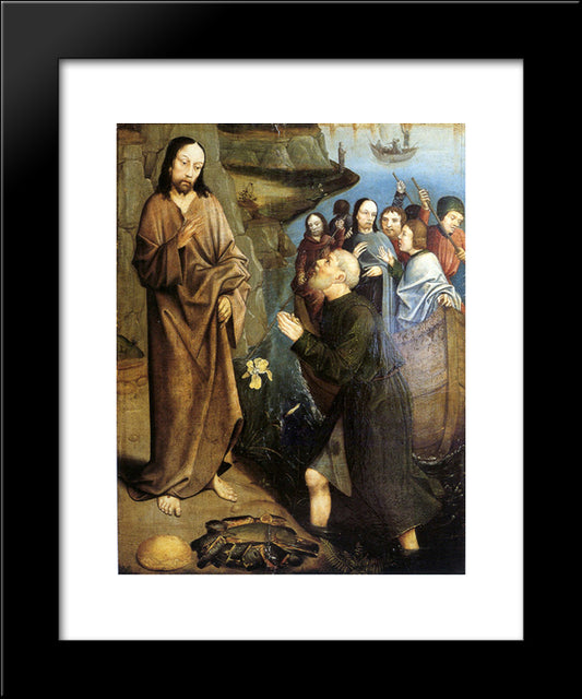 Third Appearance Of Christ 20x24 Black Modern Wood Framed Art Print Poster by Bouts, Dirck