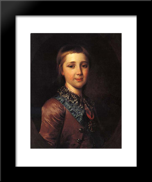 Alexander I, As A Child 20x24 Black Modern Wood Framed Art Print Poster by Levitzky, Dmitry