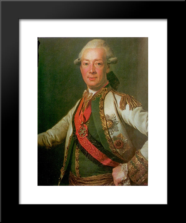 Count Ivan Grigoryevich Chernyshov 20x24 Black Modern Wood Framed Art Print Poster by Levitzky, Dmitry