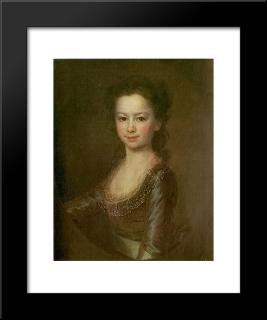 Countess Maria Vorontsova 20x24 Black Modern Wood Framed Art Print Poster by Levitzky, Dmitry