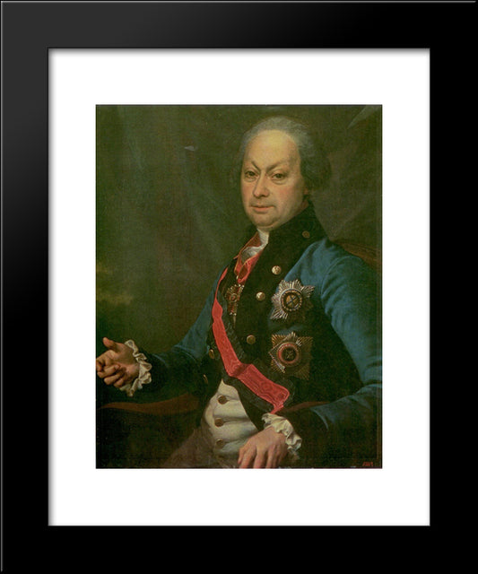 Melgunov, Alexei Petrovich, Governor-General Yaroslavl And Vologda 20x24 Black Modern Wood Framed Art Print Poster by Levitzky, Dmitry