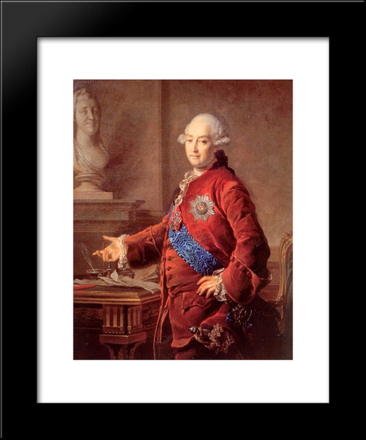 Portrait Of Alexander Golytsyn 20x24 Black Modern Wood Framed Art Print Poster by Levitzky, Dmitry