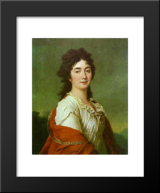 Portrait Of Countess A. S. Protasova 20x24 Black Modern Wood Framed Art Print Poster by Levitzky, Dmitry