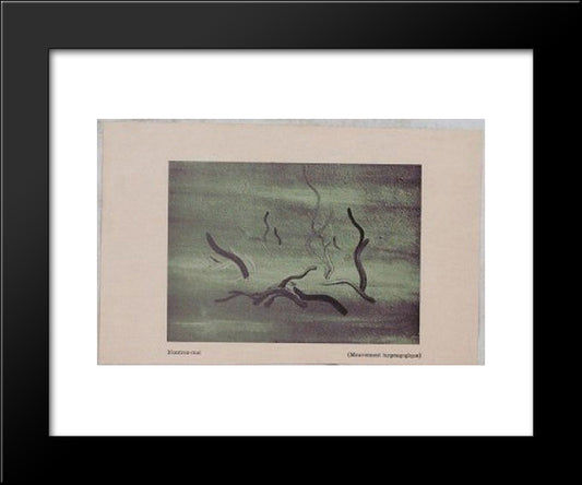 (Hypnagogic Movement) 20x24 Black Modern Wood Framed Art Print Poster by Trost, Dolfi