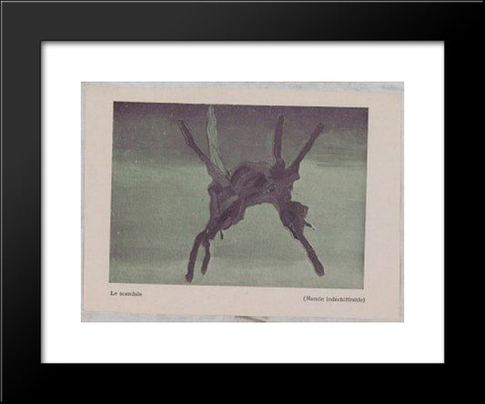 (Indecipherable Divination) 20x24 Black Modern Wood Framed Art Print Poster by Trost, Dolfi