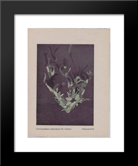 Astrological Correspondence Of Colors (Vaporization) 20x24 Black Modern Wood Framed Art Print Poster by Trost, Dolfi