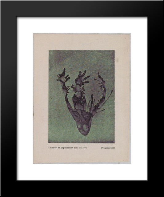 Transfer & Placement Into A Dream (Vaporization) 20x24 Black Modern Wood Framed Art Print Poster by Trost, Dolfi