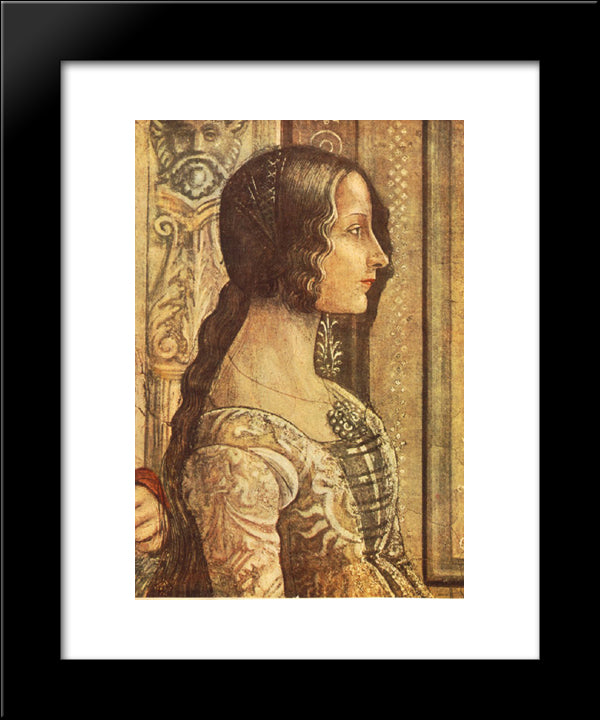 Ludovica Tornabuoni 20x24 Black Modern Wood Framed Art Print Poster by Ghirlandaio, Domenico