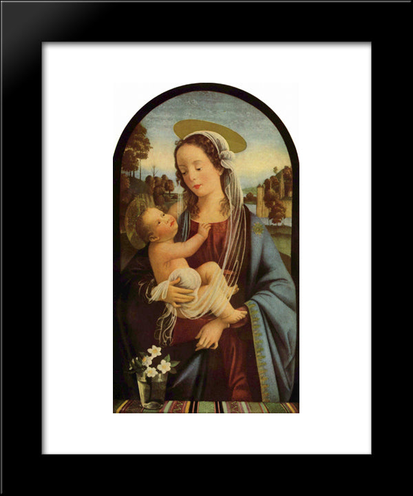 Madonna 20x24 Black Modern Wood Framed Art Print Poster by Ghirlandaio, Domenico