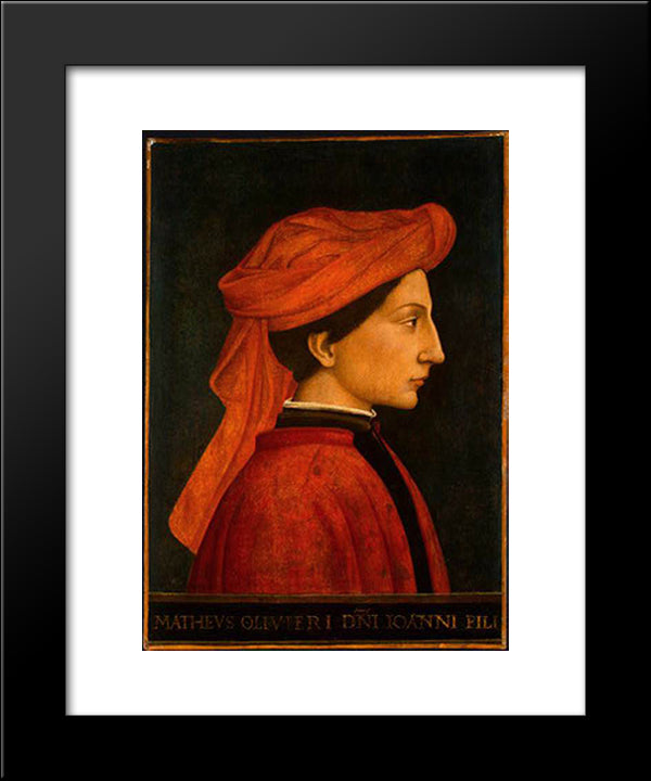 Matteo Olivieri 20x24 Black Modern Wood Framed Art Print Poster by Veneziano, Domenico