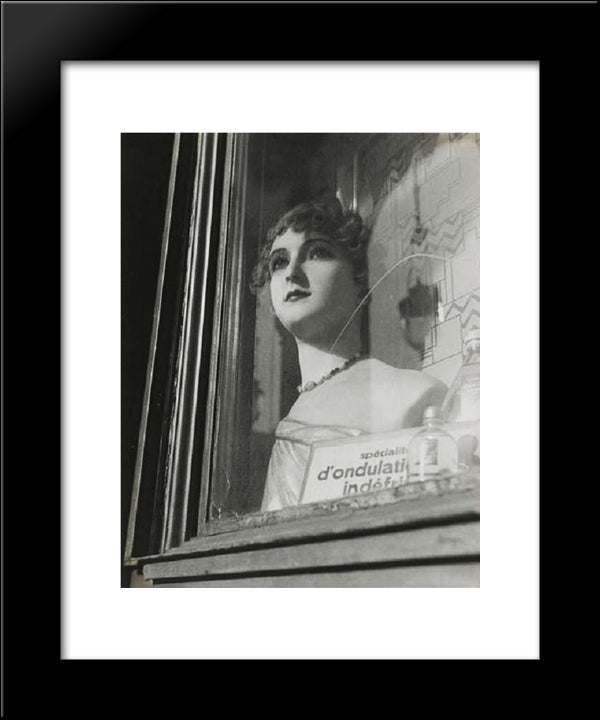 Mannequin En Vitrine 20x24 Black Modern Wood Framed Art Print Poster by Maar, Dora