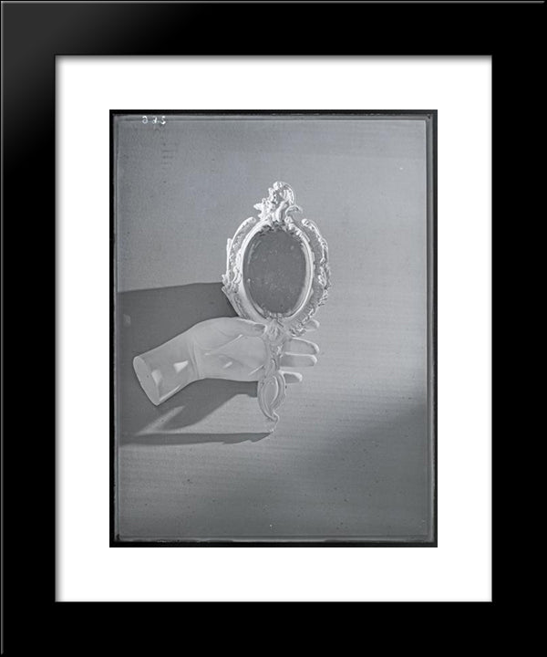 Untitled (Hand And Mirror) 20x24 Black Modern Wood Framed Art Print Poster by Maar, Dora