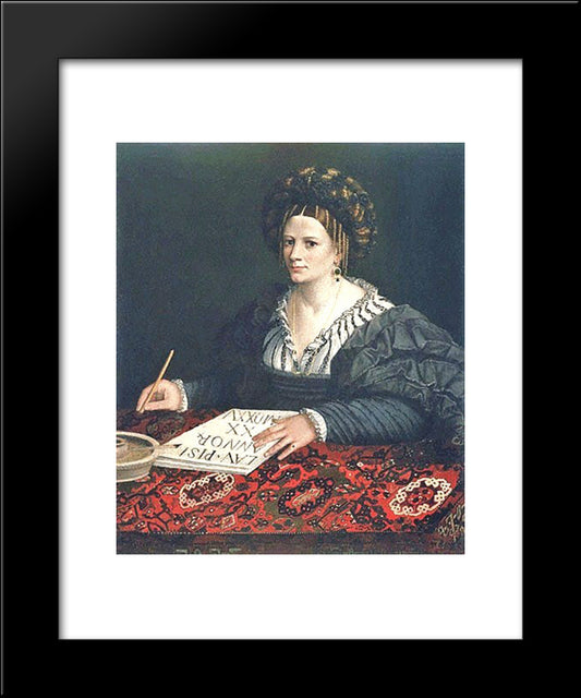 Laura Pisani 20x24 Black Modern Wood Framed Art Print Poster by Dosso Dossi