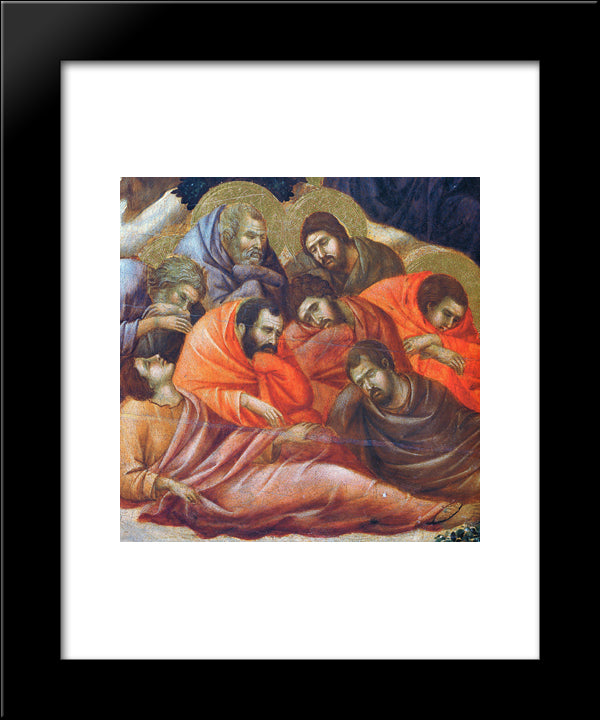 Agony In The Garden (Fragment) 20x24 Black Modern Wood Framed Art Print Poster by Duccio