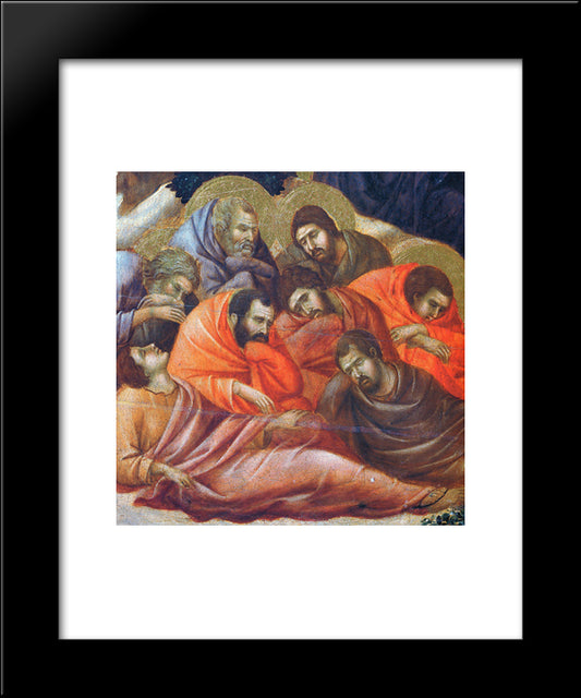 Agony In The Garden (Fragment) 20x24 Black Modern Wood Framed Art Print Poster by Duccio