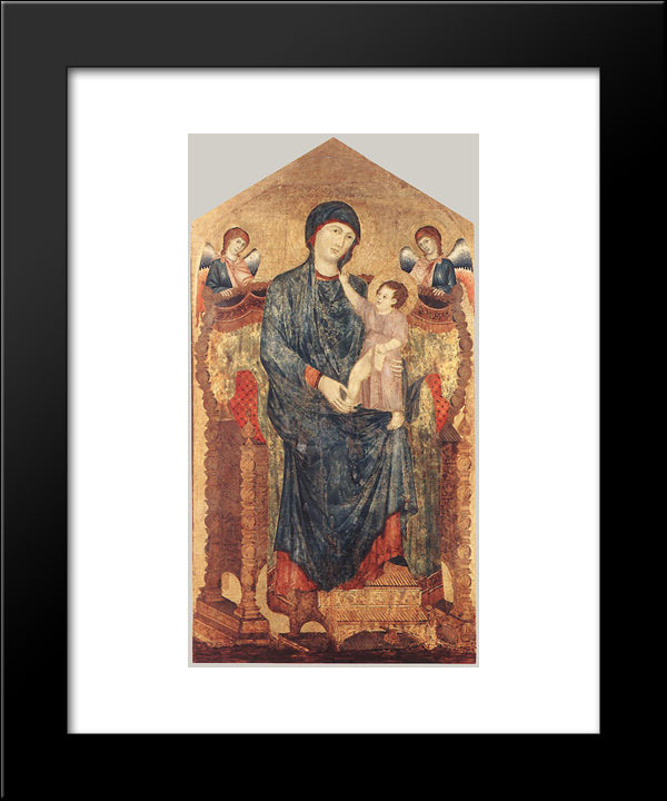 Maesta 20x24 Black Modern Wood Framed Art Print Poster by Duccio