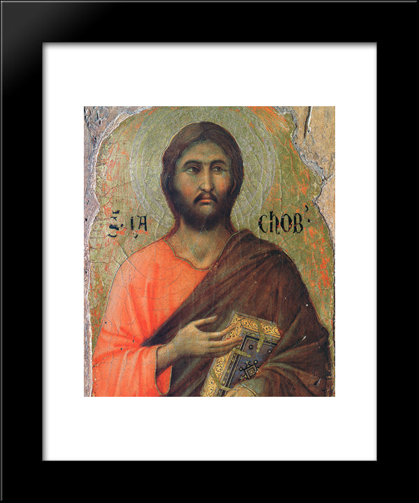 The Apostle James Alphaeus 20x24 Black Modern Wood Framed Art Print Poster by Duccio