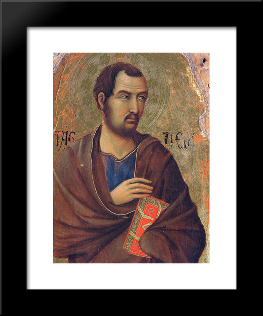The Apostle Thaddeus 20x24 Black Modern Wood Framed Art Print Poster by Duccio