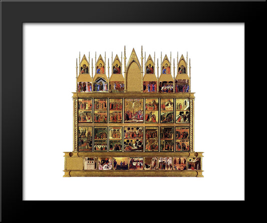 View The Back Side 20x24 Black Modern Wood Framed Art Print Poster by Duccio