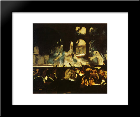 Ballet Scene From Robert La Diable 20x24 Black Modern Wood Framed Art Print Poster by Degas, Edgar