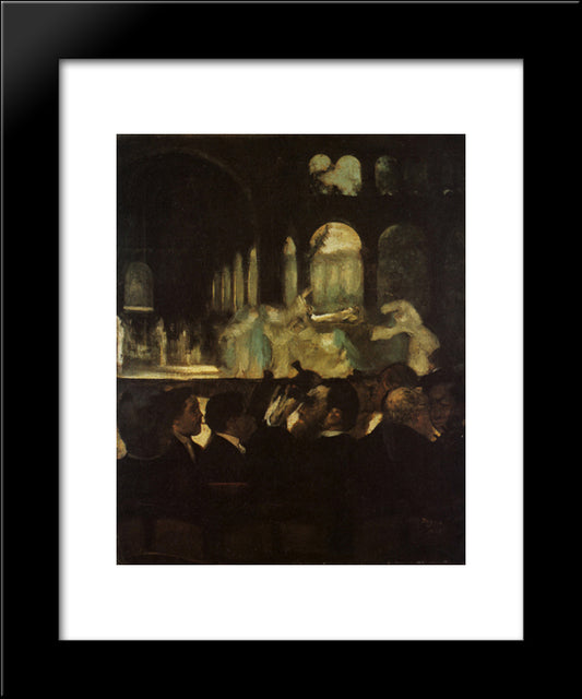 Ballet Scene From Robert La Diable (Detail) 20x24 Black Modern Wood Framed Art Print Poster by Degas, Edgar