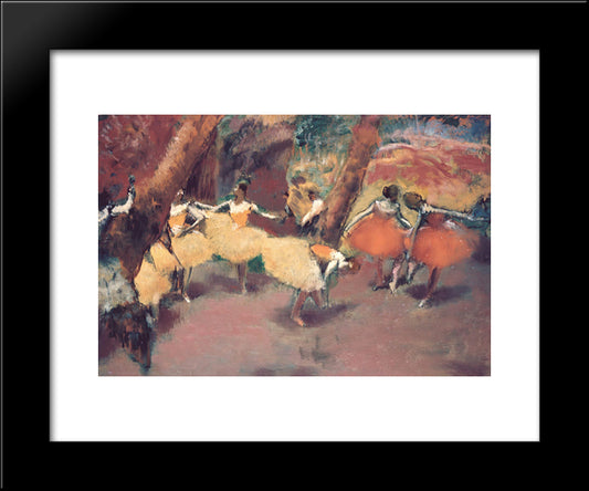 Before The Performance 20x24 Black Modern Wood Framed Art Print Poster by Degas, Edgar