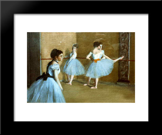 Dance Opera 20x24 Black Modern Wood Framed Art Print Poster by Degas, Edgar