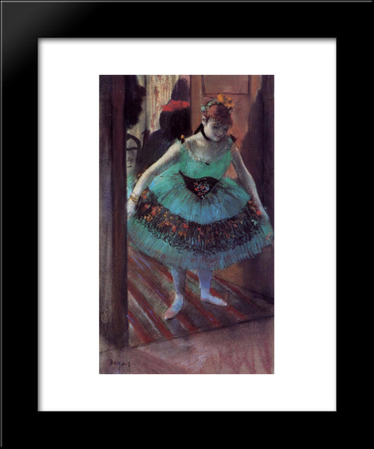 Dancer Leaving Her Dressing Room 20x24 Black Modern Wood Framed Art Print Poster by Degas, Edgar