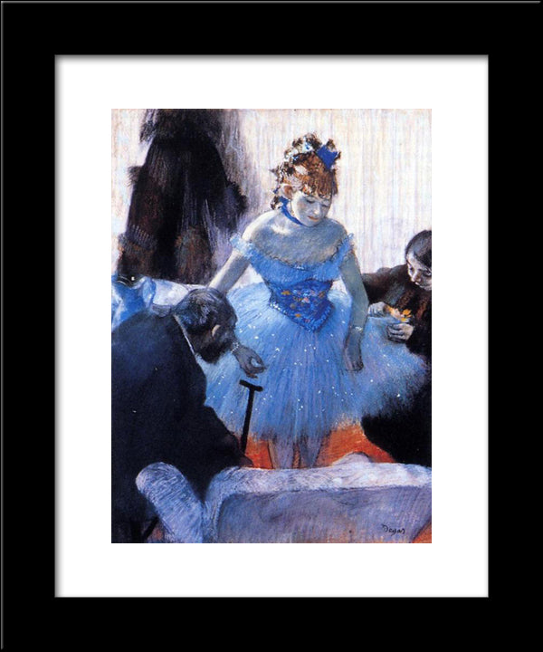Dancer'S Dressing Room 20x24 Black Modern Wood Framed Art Print Poster by Degas, Edgar