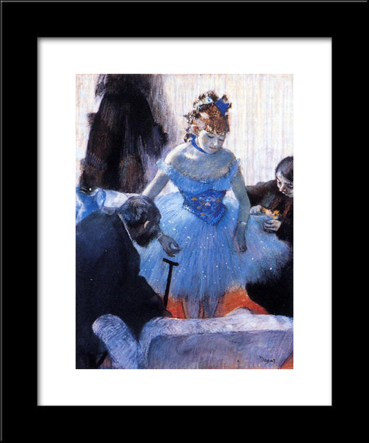 Dancer'S Dressing Room 20x24 Black Modern Wood Framed Art Print Poster by Degas, Edgar