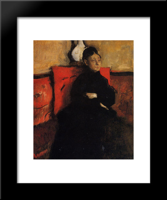 Duchesse De Montejasi-Cicerale 20x24 Black Modern Wood Framed Art Print Poster by Degas, Edgar