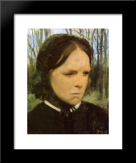 Estelle Musson Balfour 20x24 Black Modern Wood Framed Art Print Poster by Degas, Edgar