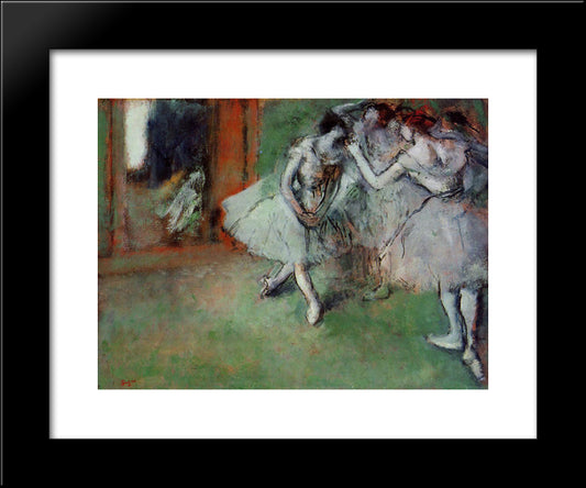 Group Of Dancers 20x24 Black Modern Wood Framed Art Print Poster by Degas, Edgar