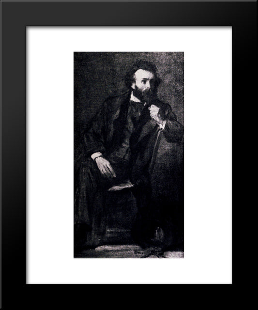 Gustave Moreau 20x24 Black Modern Wood Framed Art Print Poster by Degas, Edgar