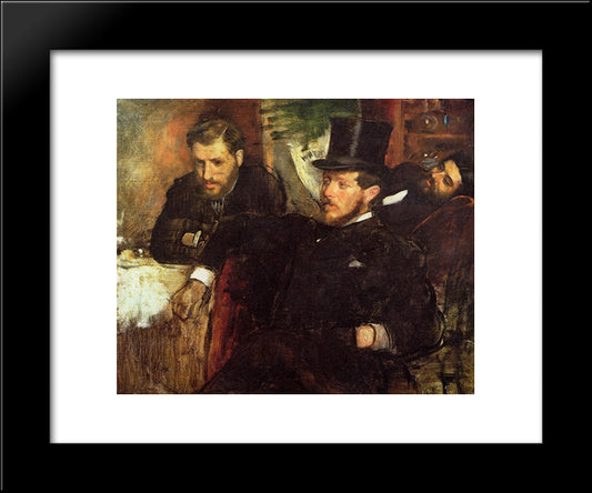 Jeantaud, Linet And Laine 20x24 Black Modern Wood Framed Art Print Poster by Degas, Edgar
