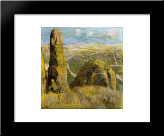 Landscape 20x24 Black Modern Wood Framed Art Print Poster by Degas, Edgar