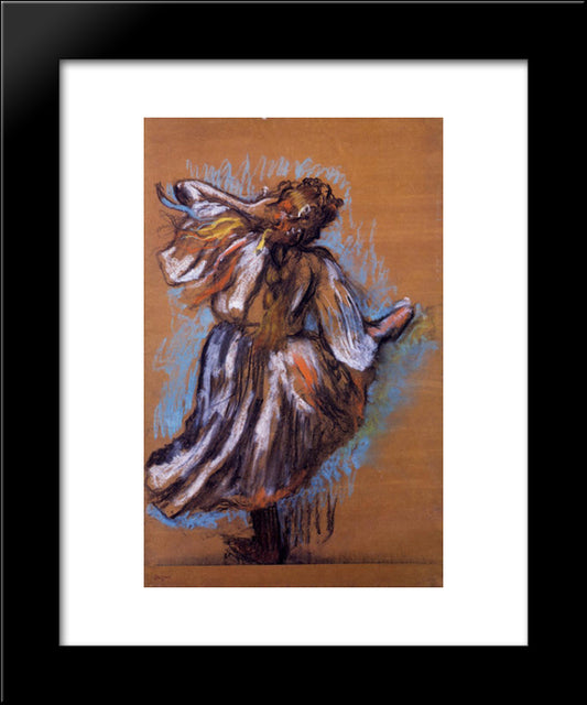 Russian Dancer 20x24 Black Modern Wood Framed Art Print Poster by Degas, Edgar