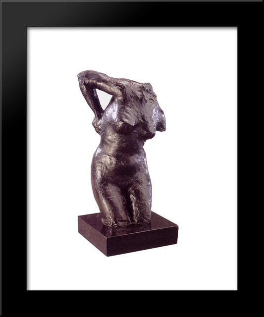 Sitting Woman Drying Herself 20x24 Black Modern Wood Framed Art Print Poster by Degas, Edgar