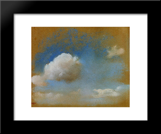 Sky Study 20x24 Black Modern Wood Framed Art Print Poster by Degas, Edgar