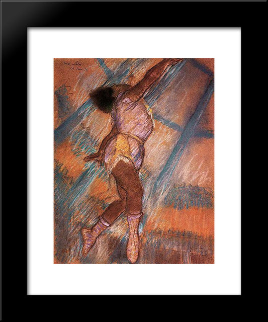 Study For 'La La At The Cirque Fernando' 20x24 Black Modern Wood Framed Art Print Poster by Degas, Edgar