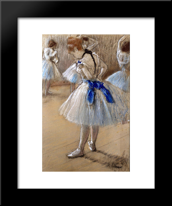 The Dance Studio 20x24 Black Modern Wood Framed Art Print Poster by Degas, Edgar
